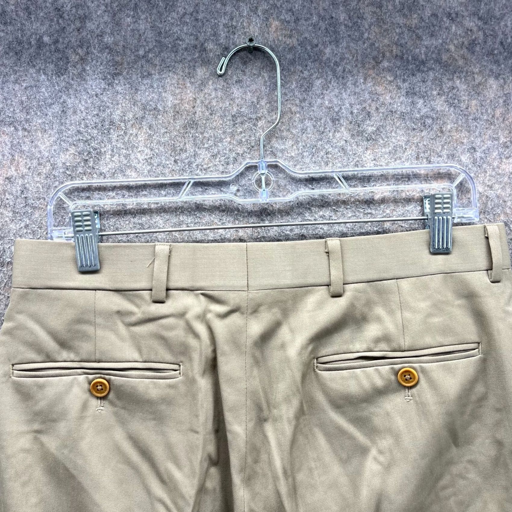 Brooks Brothers Brooks Brothers Pants Men 32x32 Khaki Chino Pleated Regent Tan Beige Trousers Size US 32 / EU 48 - 4 Thumbnail
