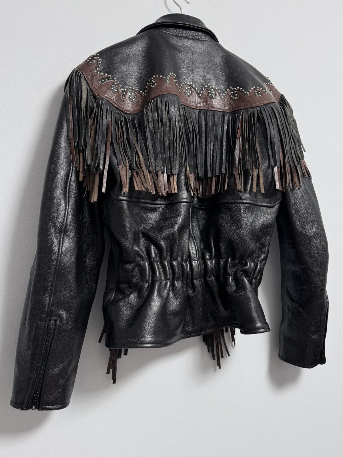 Japanese Brand × Vintage Vintage Western World by Shaf Fringed Leather Jacket Size US S / EU 44-46 / 1 - 15 Thumbnail