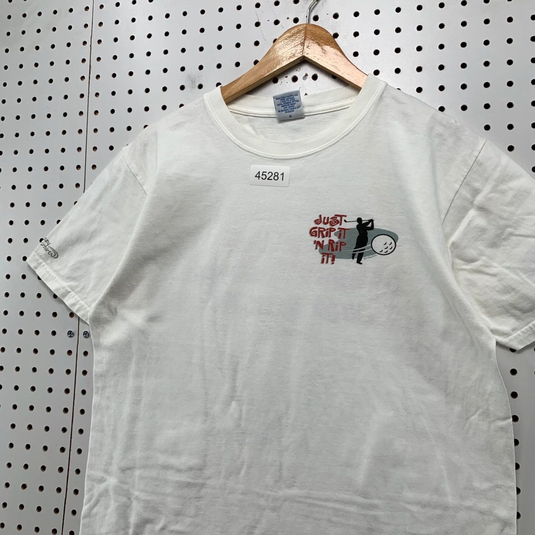 Vintage VINTAGE Crazy Shirts Mens M White Rip It Grip It Hawaii Funny Golf Shirt Size US M / EU 48-50 / 2 - 3 Thumbnail
