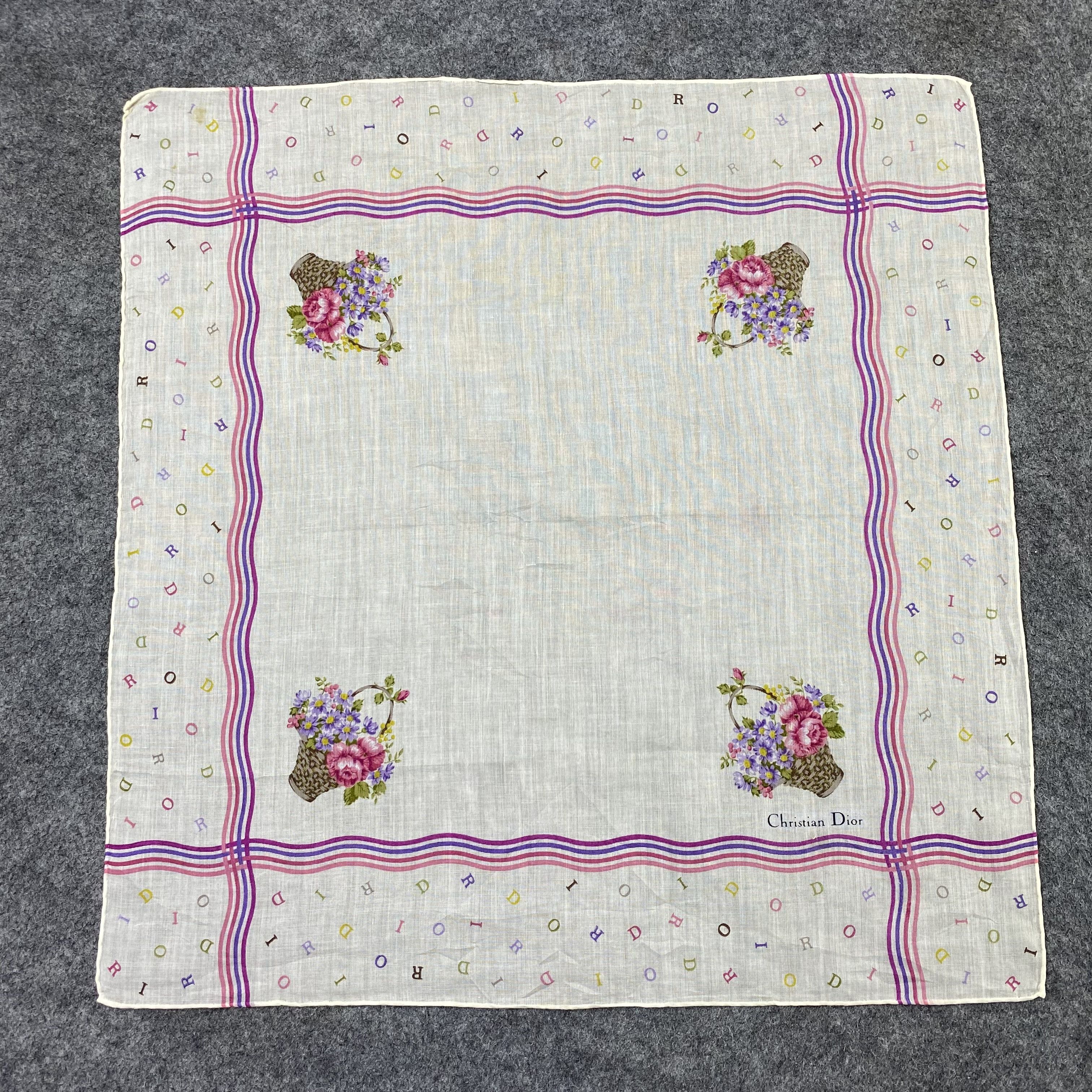 Japanese Brand Christian Dior Handkerchief / Bandana / Neckerchief-B2366 Size ONE SIZE - 3 Thumbnail