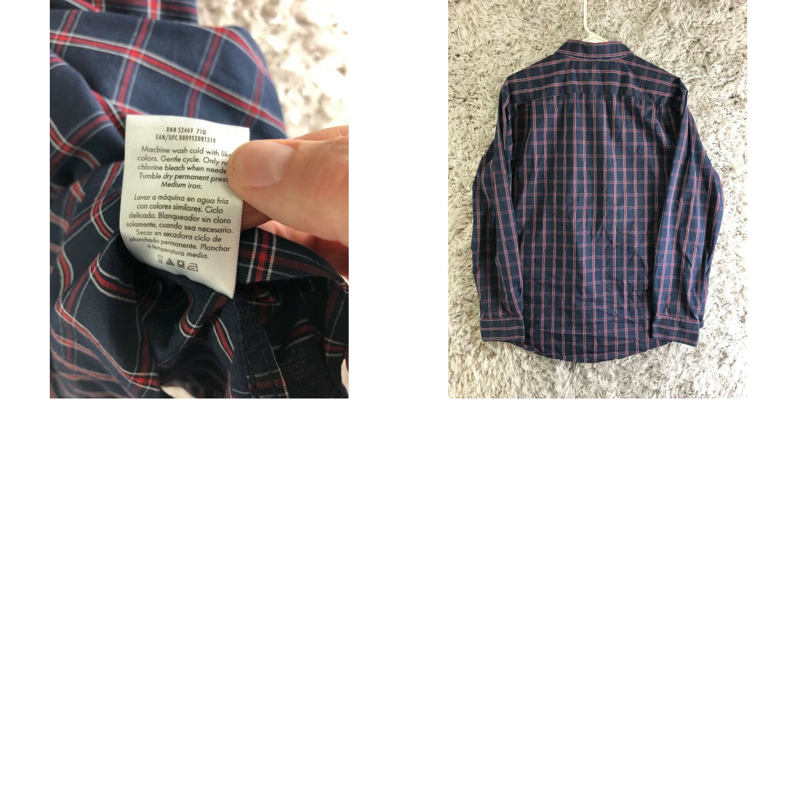 George George Shirt Mens Large 42-44 Blue Striped Long Sleeve Button Down Collar Shirt Size US L / EU 52-54 / 3 - 8 Thumbnail