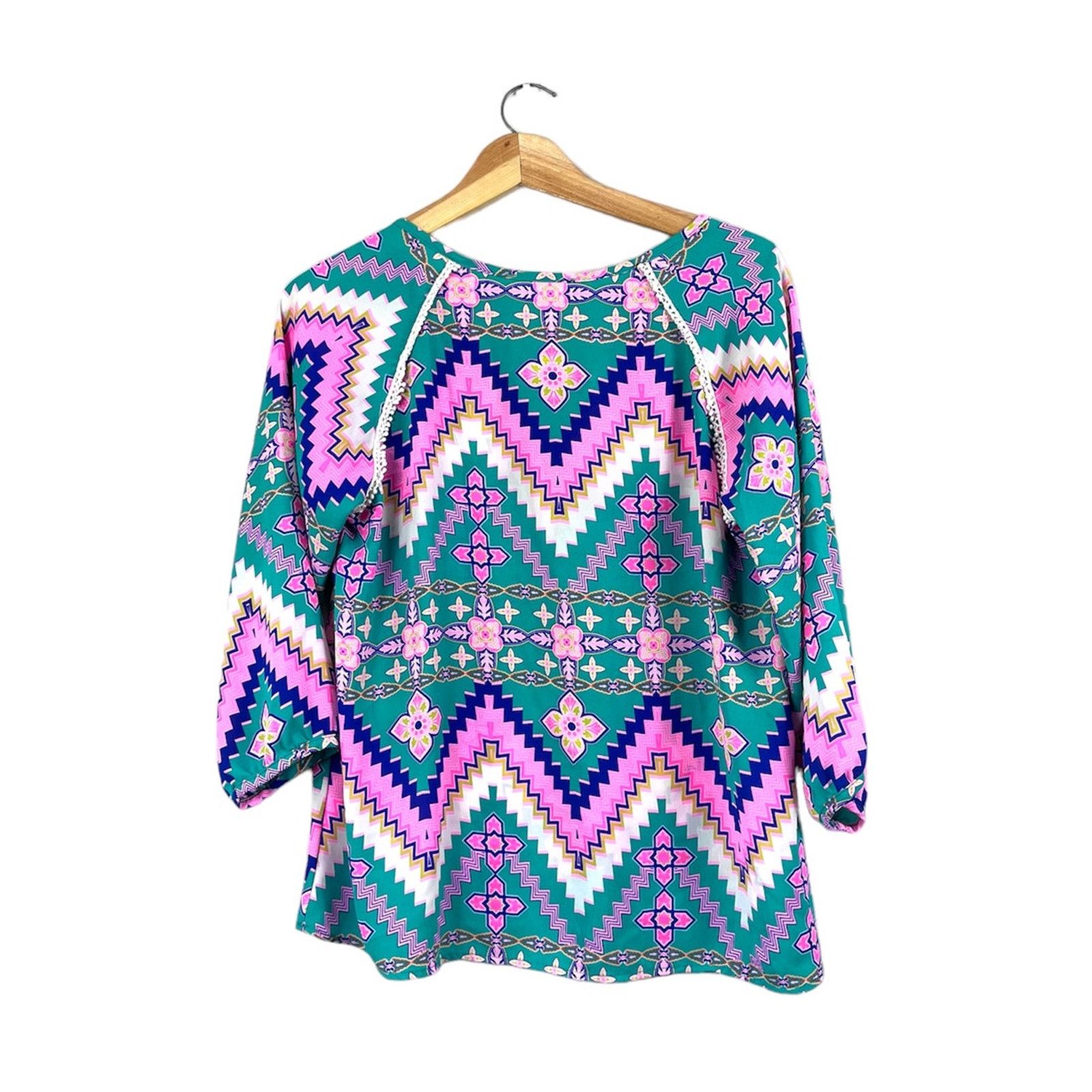 Vintage Vintage Boho Long Sleeve Blouse S Size S / US 4 / IT 40 - 2 Thumbnail