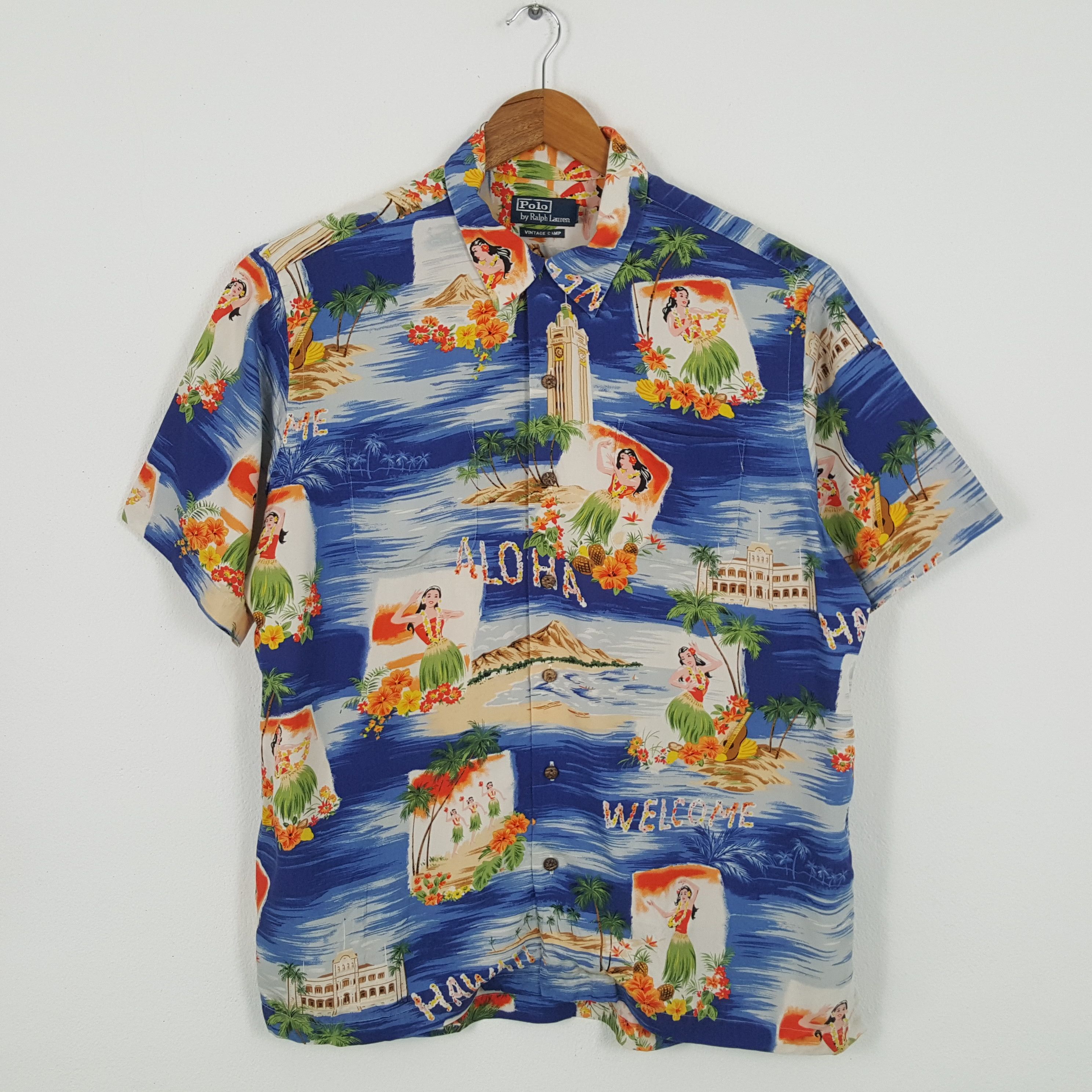 Vintage POLO by RALPH LAUREN Hawaii Style Shirts