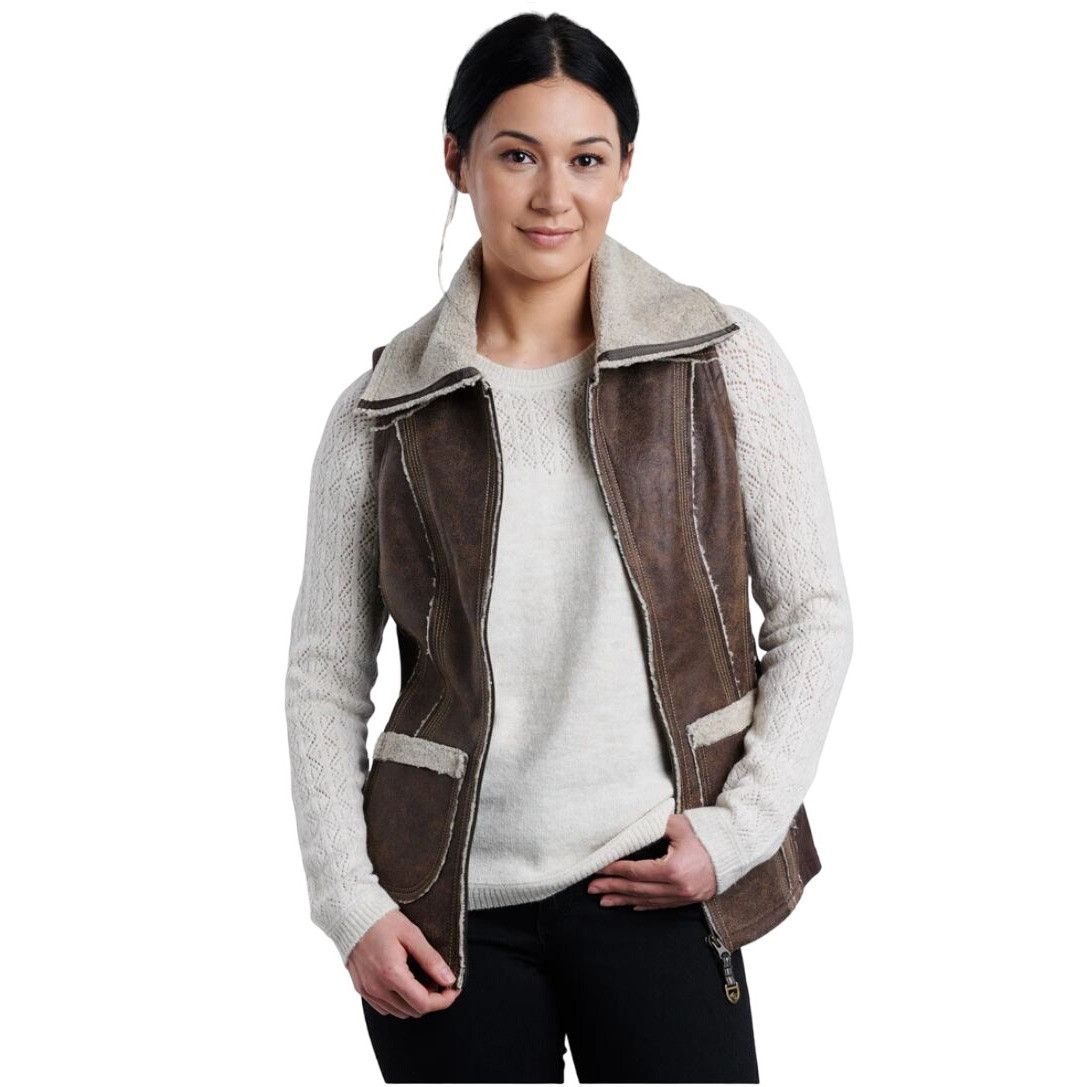 Kuhl Kuhl Women's XL Dani Sherpa Vest Brown MSRP$219 Worn Once! Size XL / US 12-14 / IT 48-50 - 3 Thumbnail