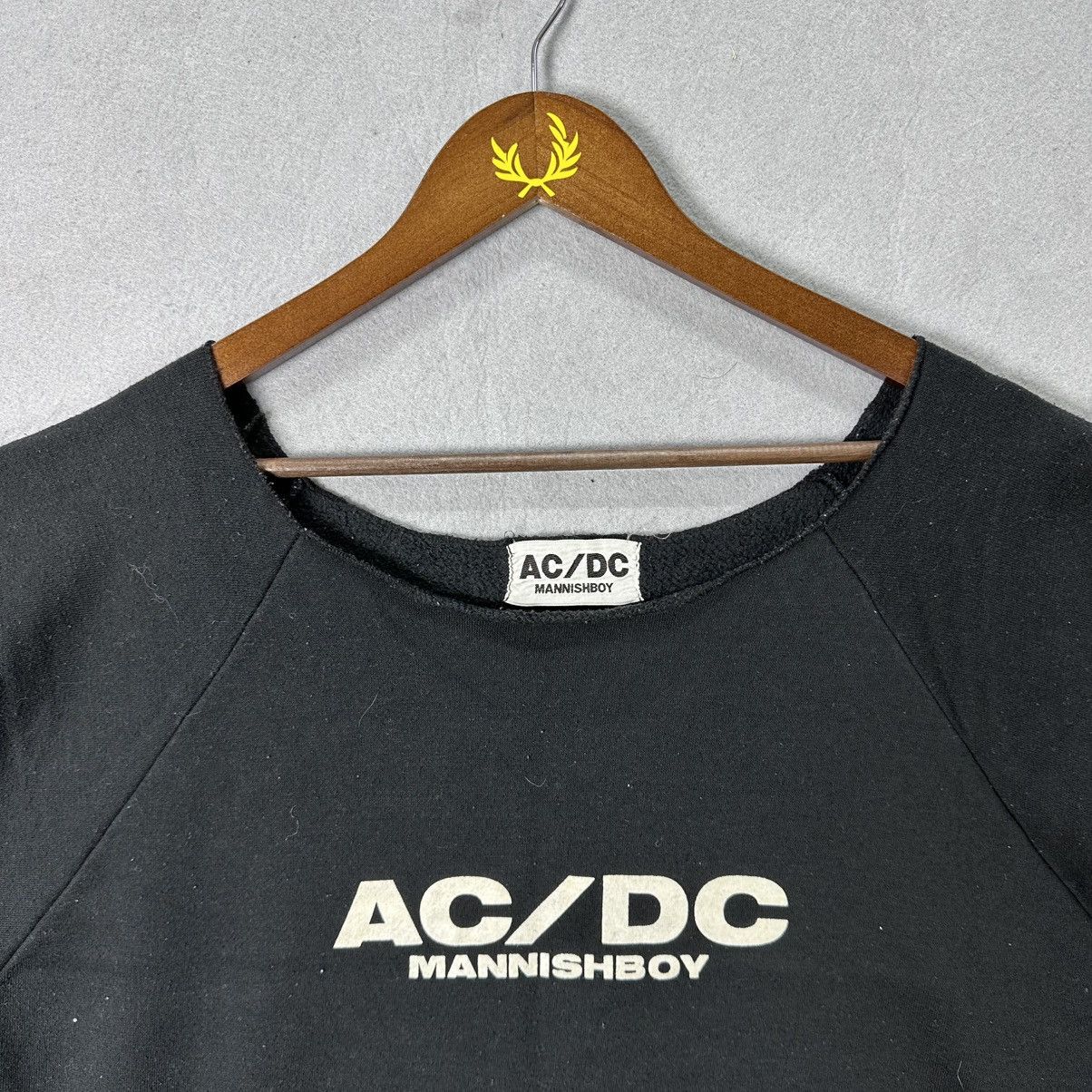 Band Tees AC DC Mannishboy Cropped Tee Black Japan Y2K Rock Band Style Size US M / EU 48-50 / 2 - 2 Thumbnail