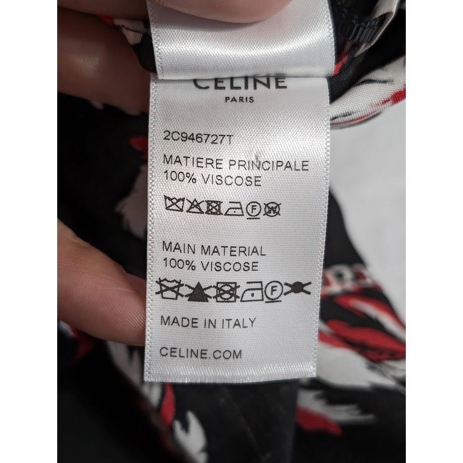 Celine o1rshd1 Chemise Hawaii Toile Shirt in Multicolor Size US XS / EU 42 / 0 - 18 Thumbnail