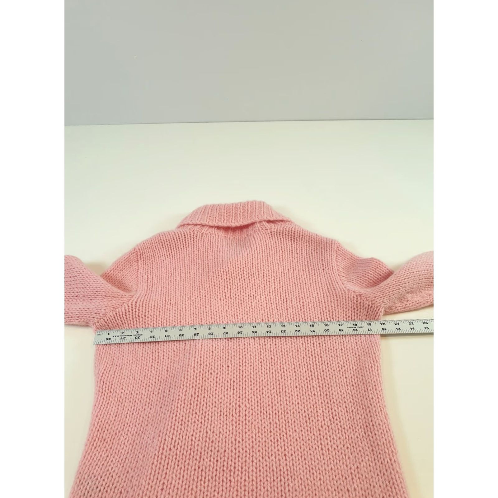 Ralph Lauren VINTAGE Lauren Ralph Lauren Sweater Womens XL Cable Knit Mohair Wool Shawl Collar Pullov Size XL / US 12-14 / IT 48-50 - 7 Thumbnail