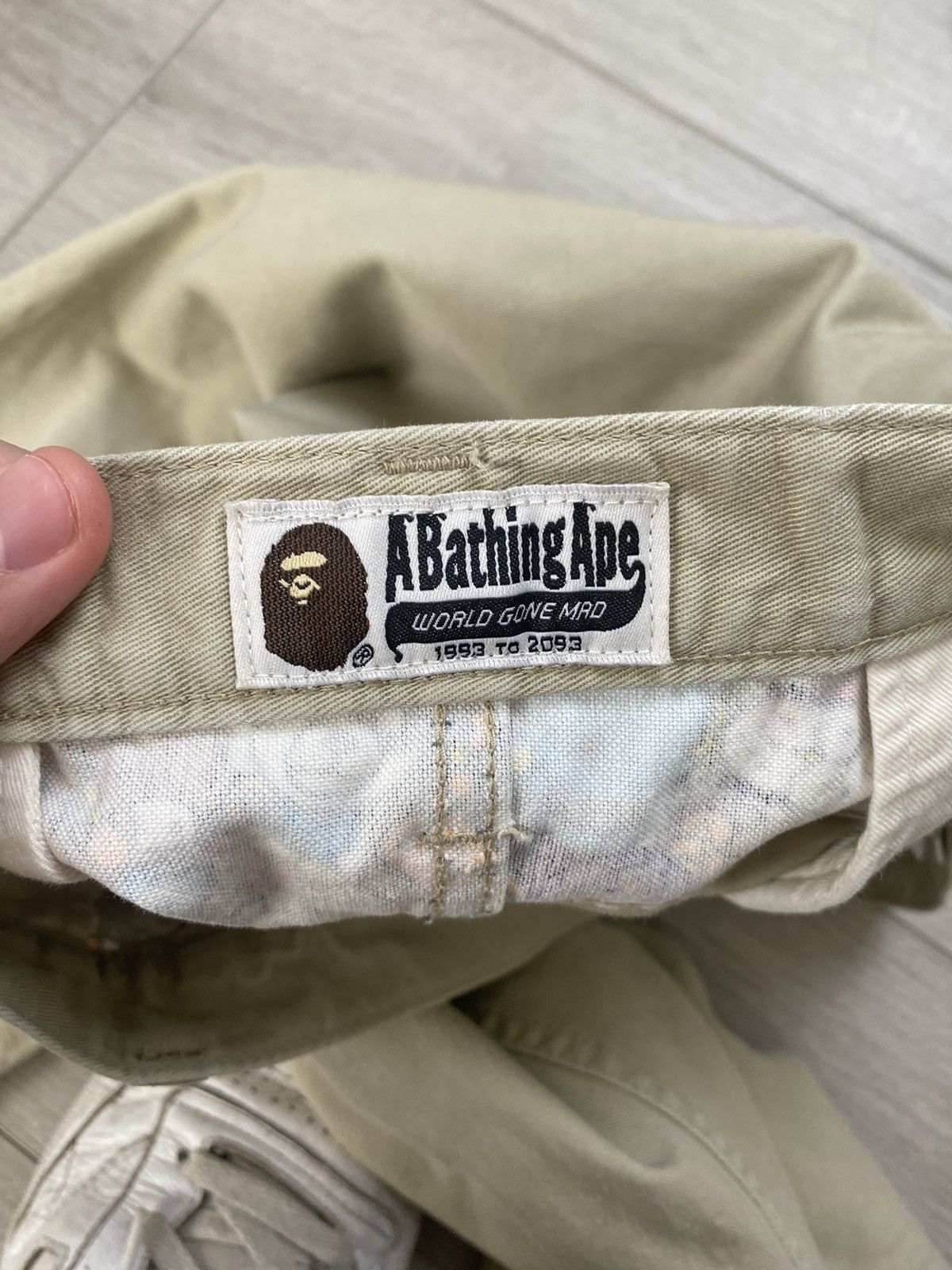 Bape Baby Milo Face Chino Pants Size US 31 - 3 Thumbnail