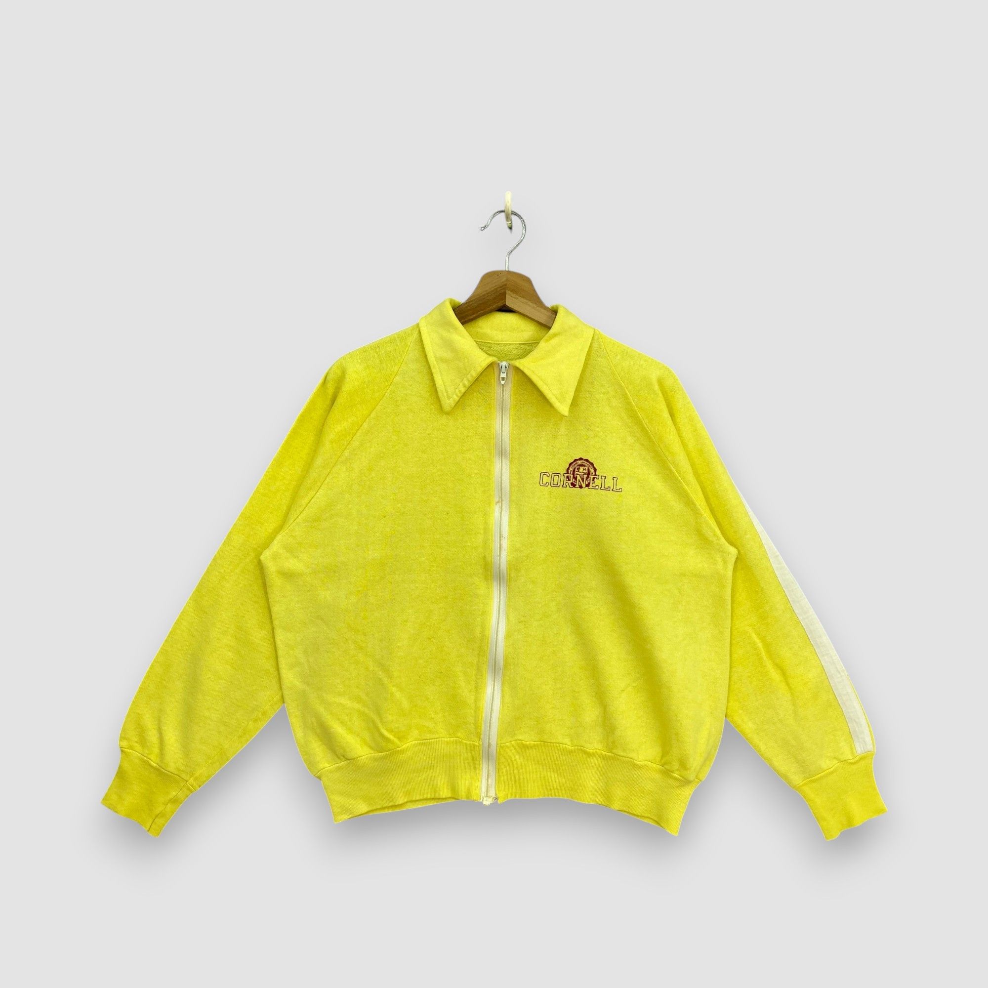 Vintage Vintage 70s Cornell University Track Jacket Ivy League Size US L / EU 52-54 / 3 - 1 Thumbnail