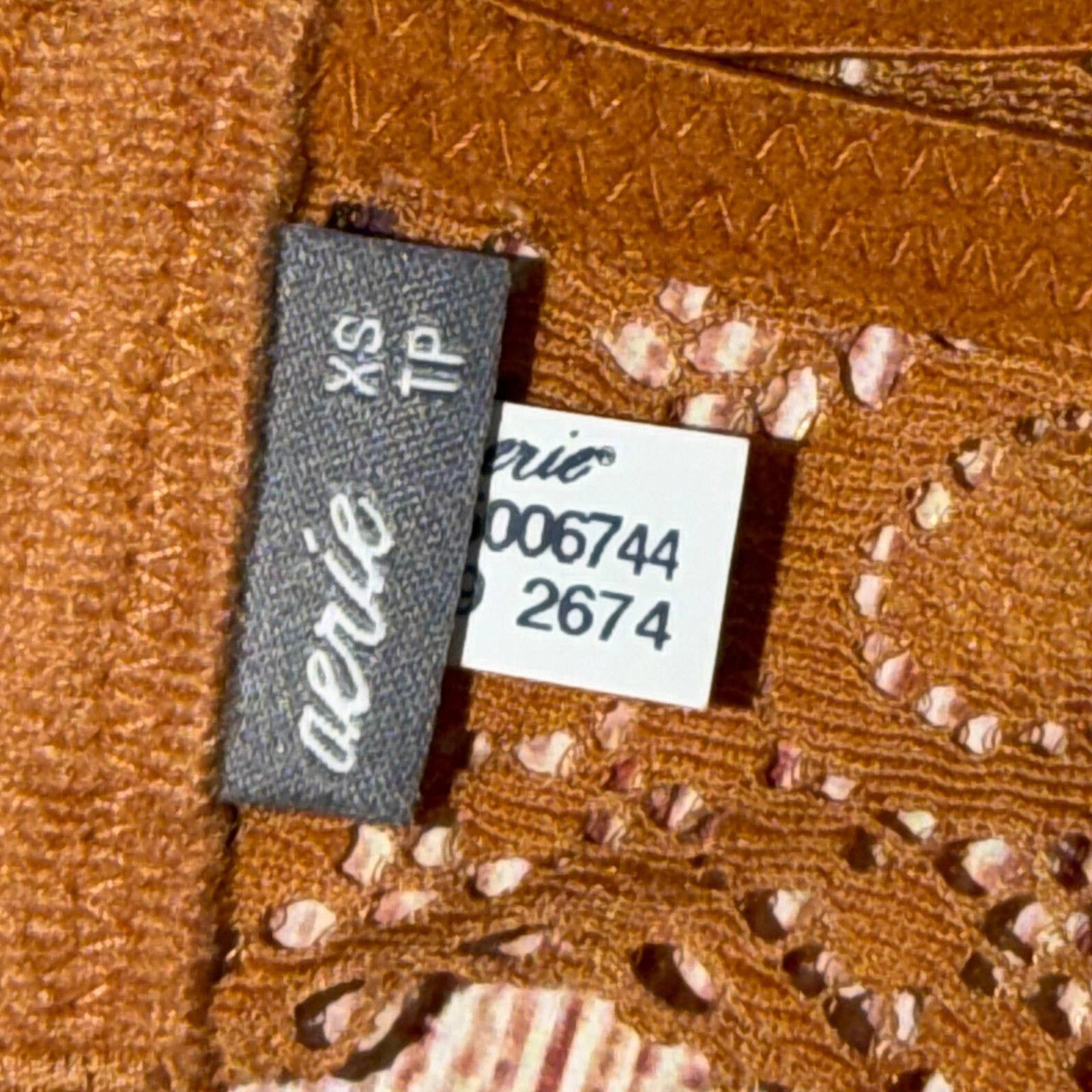 Other Aerie XS Lace Halter Bralette in Mustard Size ONE SIZE - 8 Thumbnail
