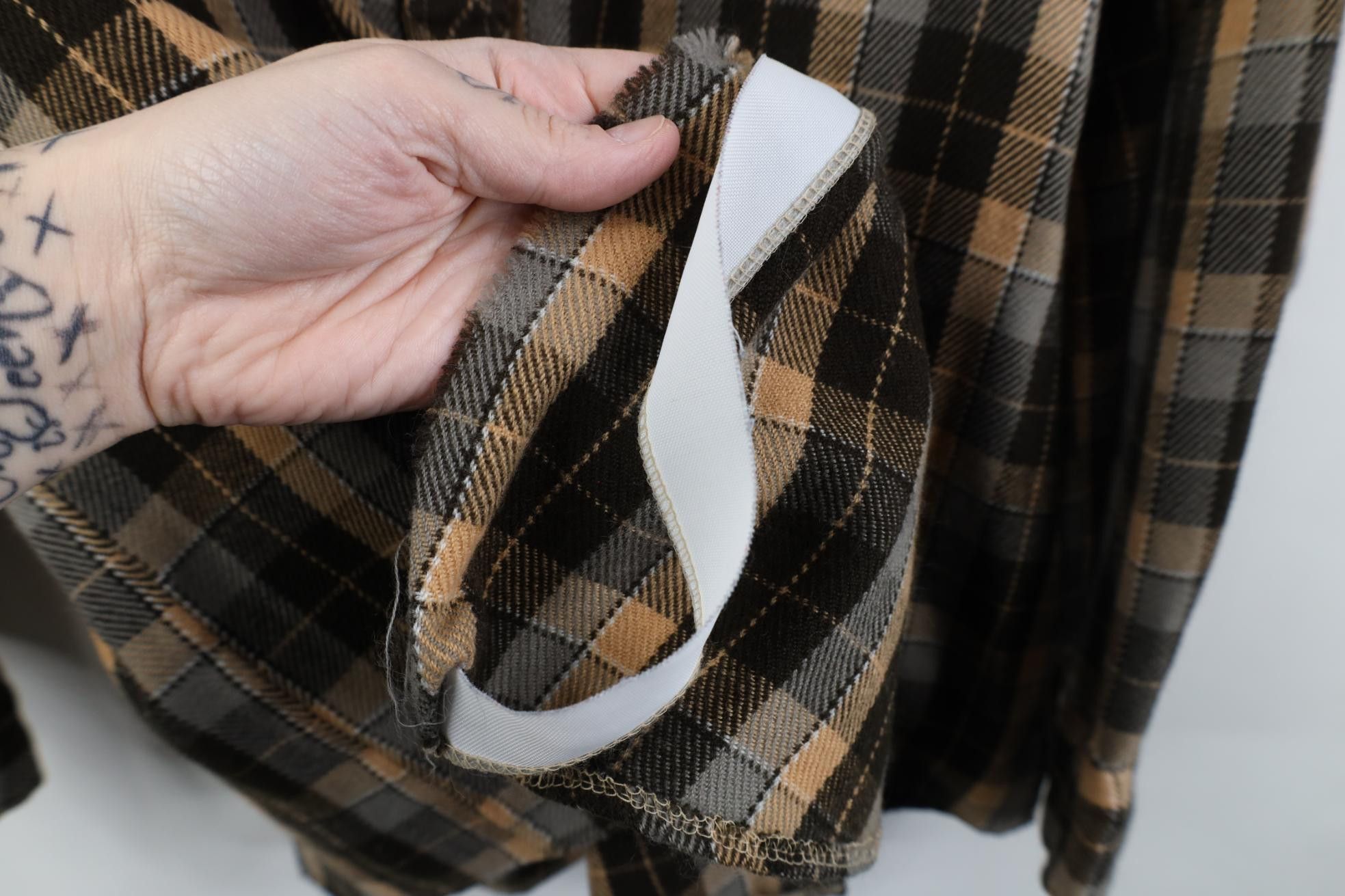 Vintage Vintage 70s Streetwear Flannel Knit Board Button Shirt Plaid Size US L / EU 52-54 / 3 - 5 Thumbnail