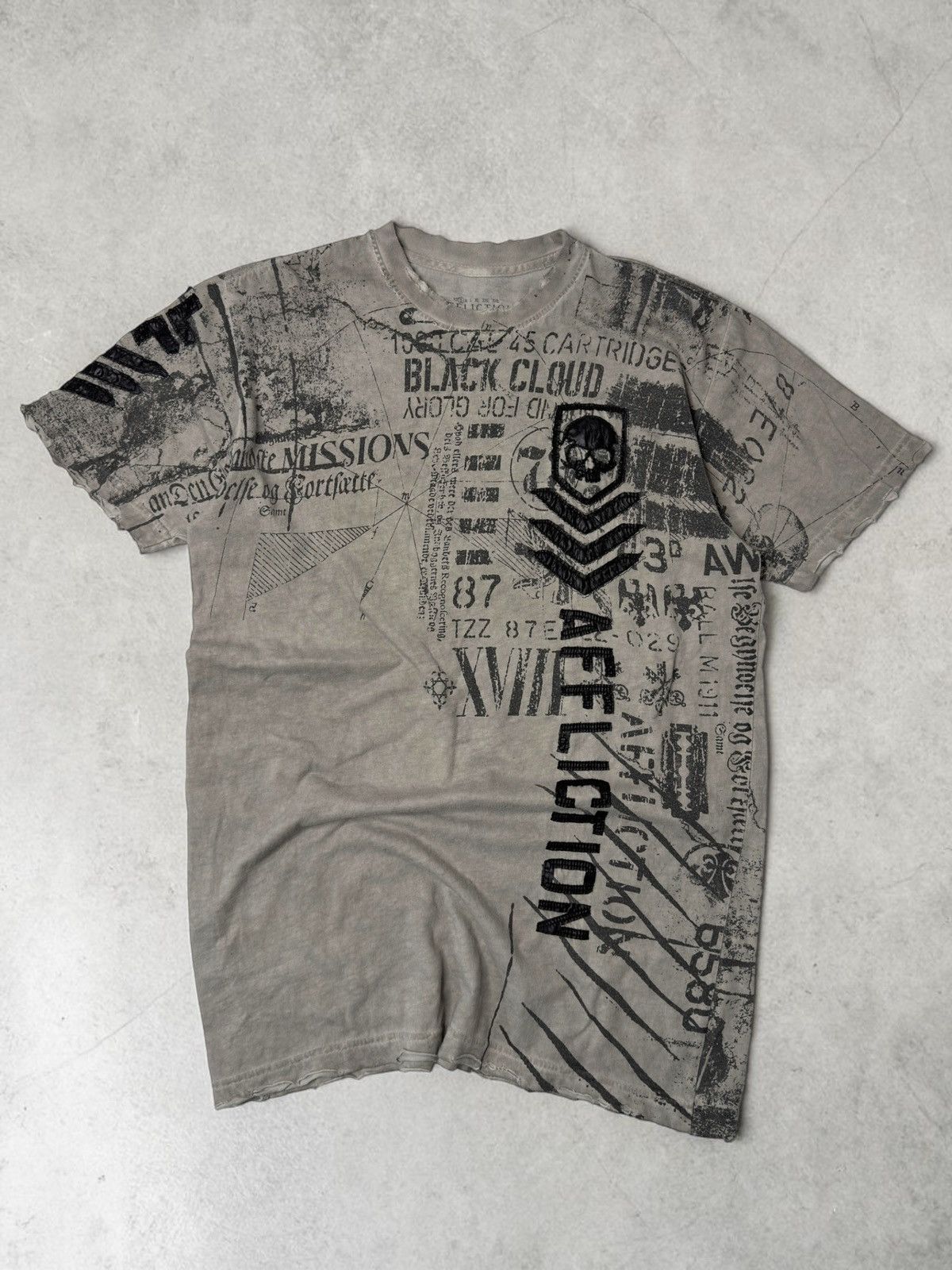 Affliction Real Affliction tee y2k swag distressed grunge 00s swag sk8 Size US S / EU 44-46 / 1 - 1 Thumbnail