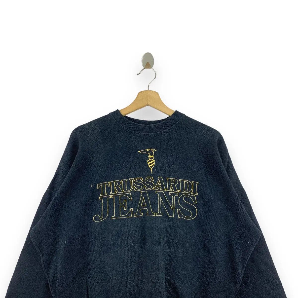 Trussardi Vintage TRUSSARDI JEANS Embroidered Crewneck Sweatshirt Size XXL / US 16-18 / IT 52-54 - 3 Thumbnail