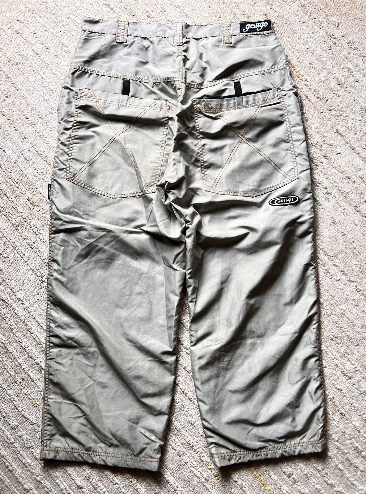 Other Vtg Gouge Skateboards Mase in USA Baggy Wide Pants Size US 36 / EU 52 - 1 Thumbnail