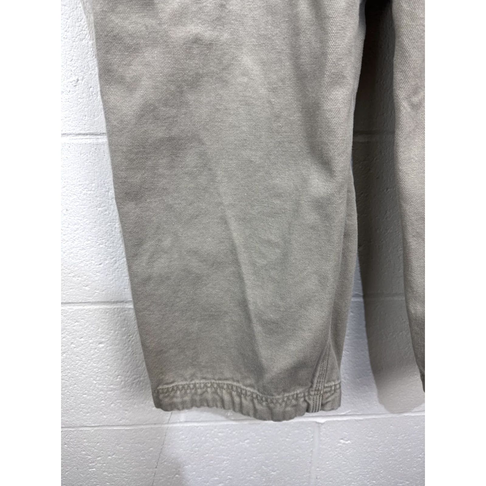 Vintage DULUTH Fire Hose Relaxed Fit Cargo Work Pants 38x28 Men's Beige Cotton Canvas 5-Pocket Tool Straps Belted Wrinkle-Resistant Casual Workwear Mens Size US 38 / EU 54 - 4 Thumbnail