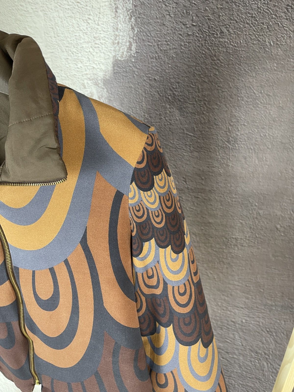 Roberta di Camerino 100% silk abstract reversible jacket