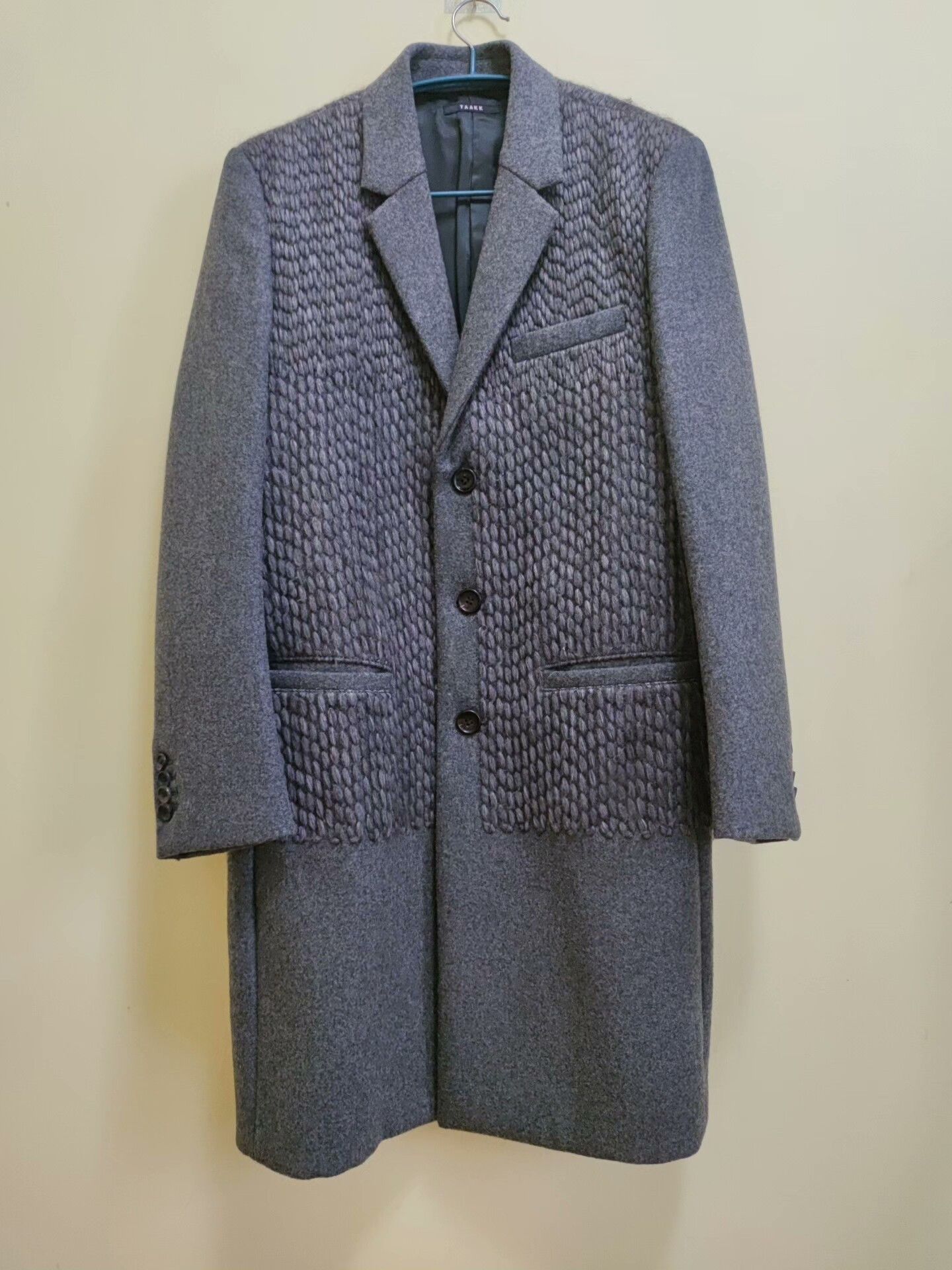 TAAKK Gray Wool and Cashmere Men's Coat Size US M / EU 48-50 / 2 - 1 Thumbnail