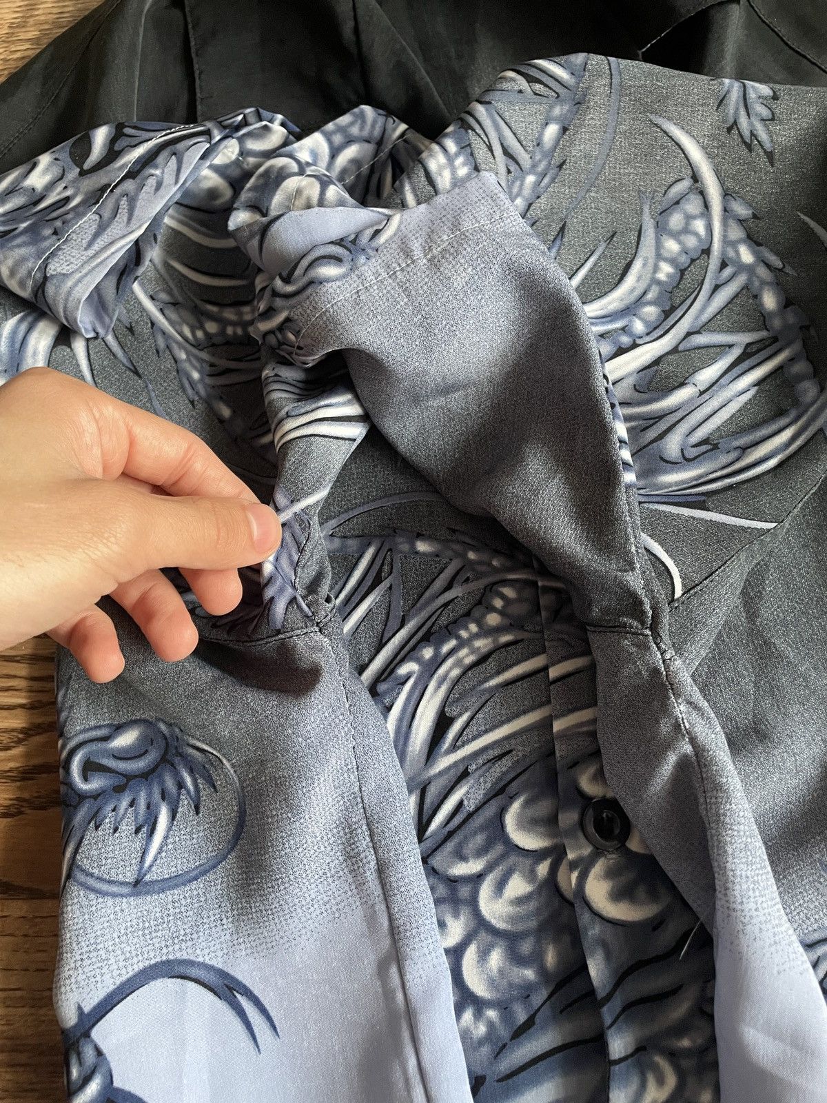 Japanese Brand × Vintage Vintage y2k 90s Dragon Shirt Button Up Japanese Brand Anime Size US XL / EU 56 / 4 - 8 Thumbnail