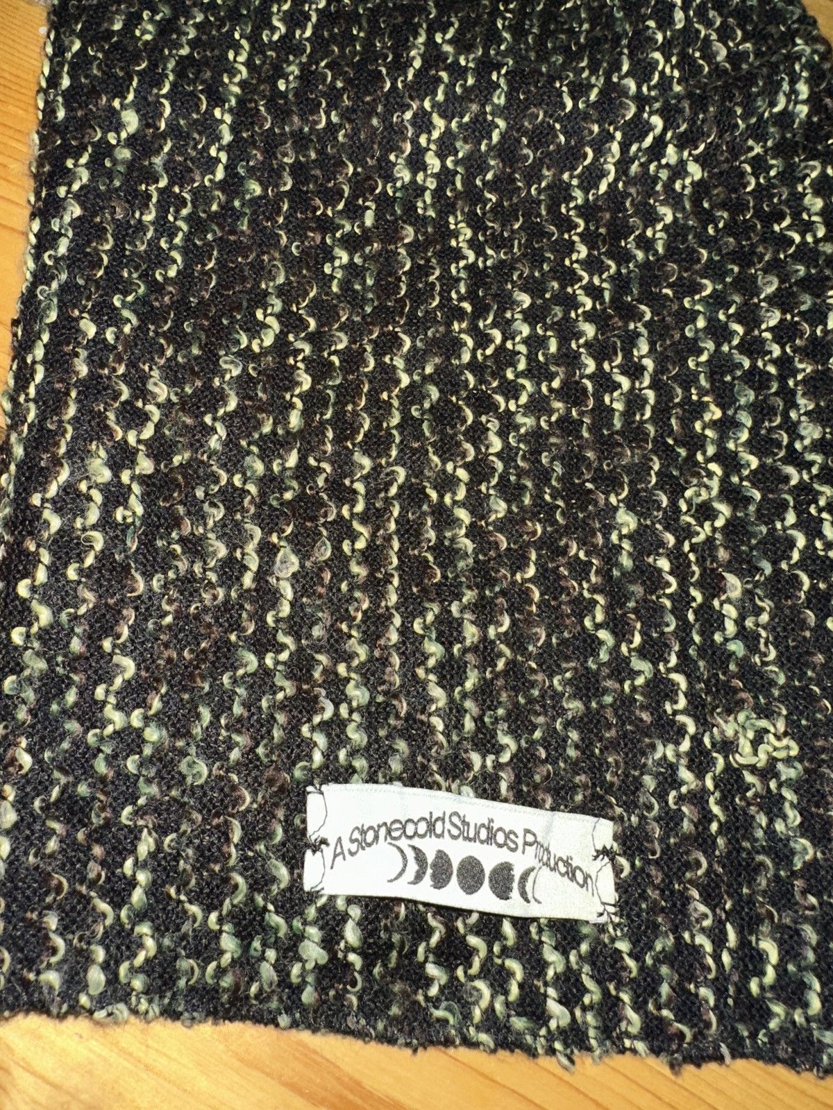 Vintage A Stone Cold Studios Production Knitted camo scarf Size ONE SIZE - 2 Thumbnail