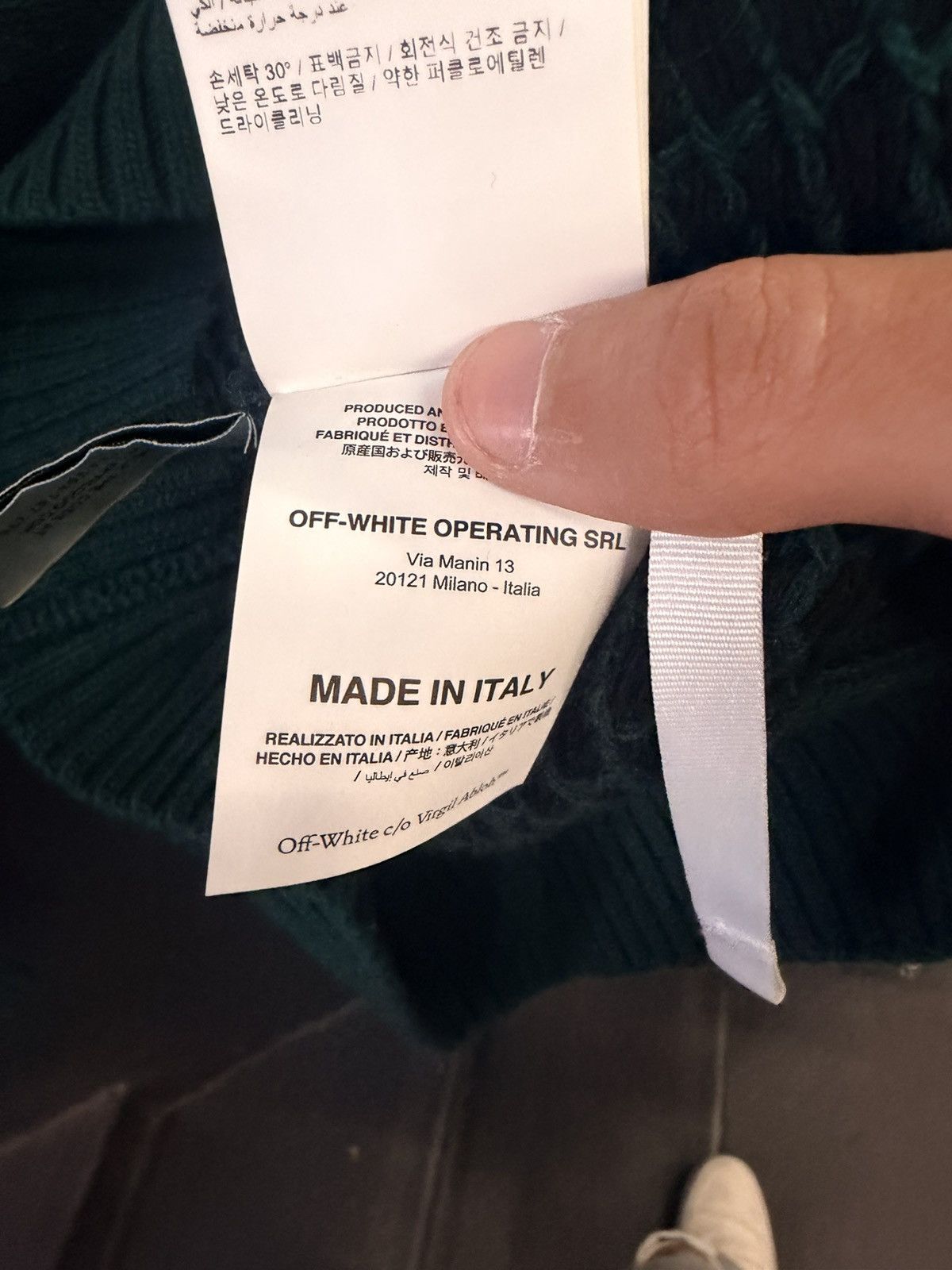 Off-White Off white Knit Sweater Size US L / EU 52-54 / 3 - 7 Thumbnail