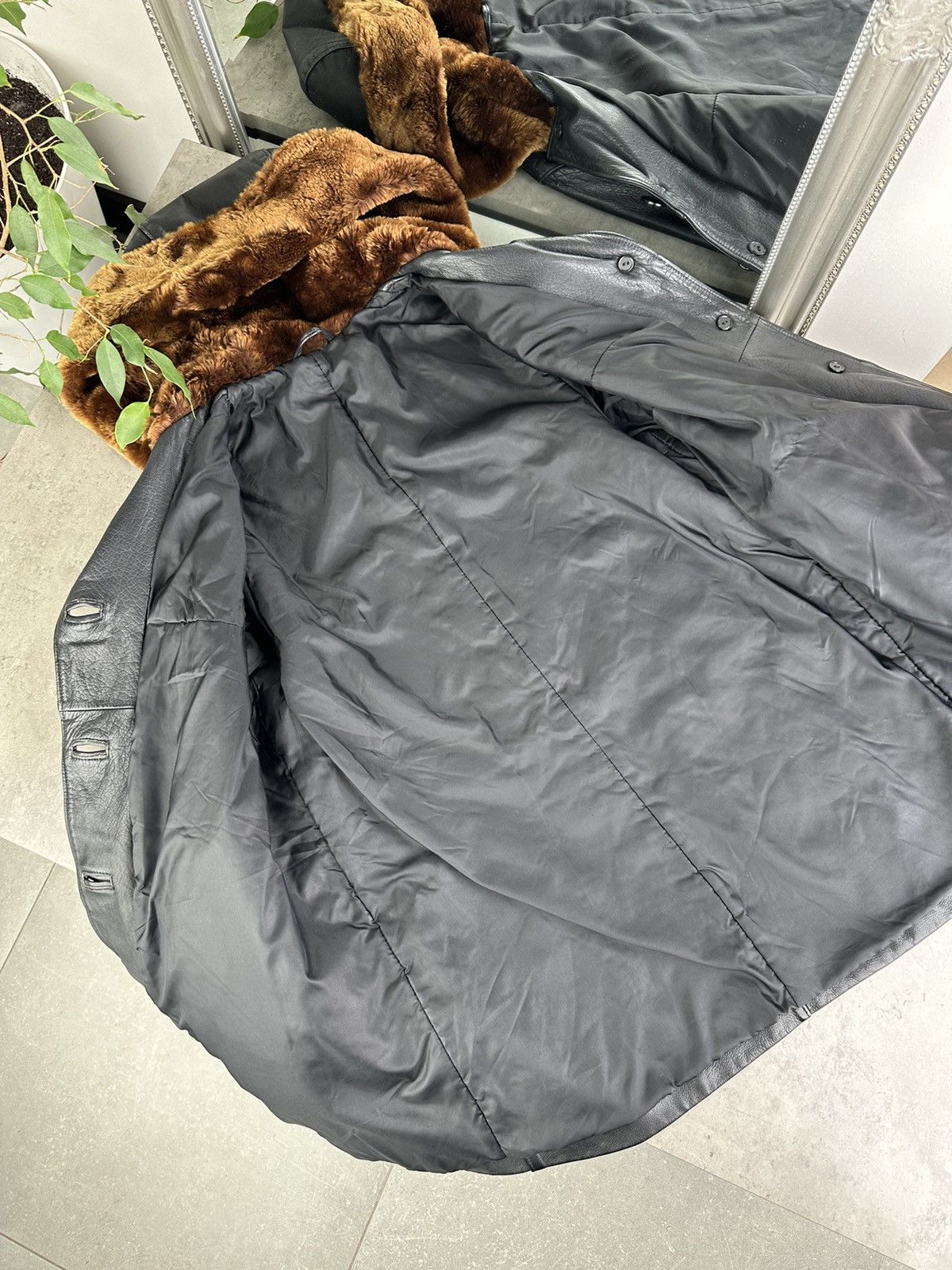 Japanese Brand Vintage Leather Coat Size M / US 6-8 / IT 42-44 - 5 Thumbnail