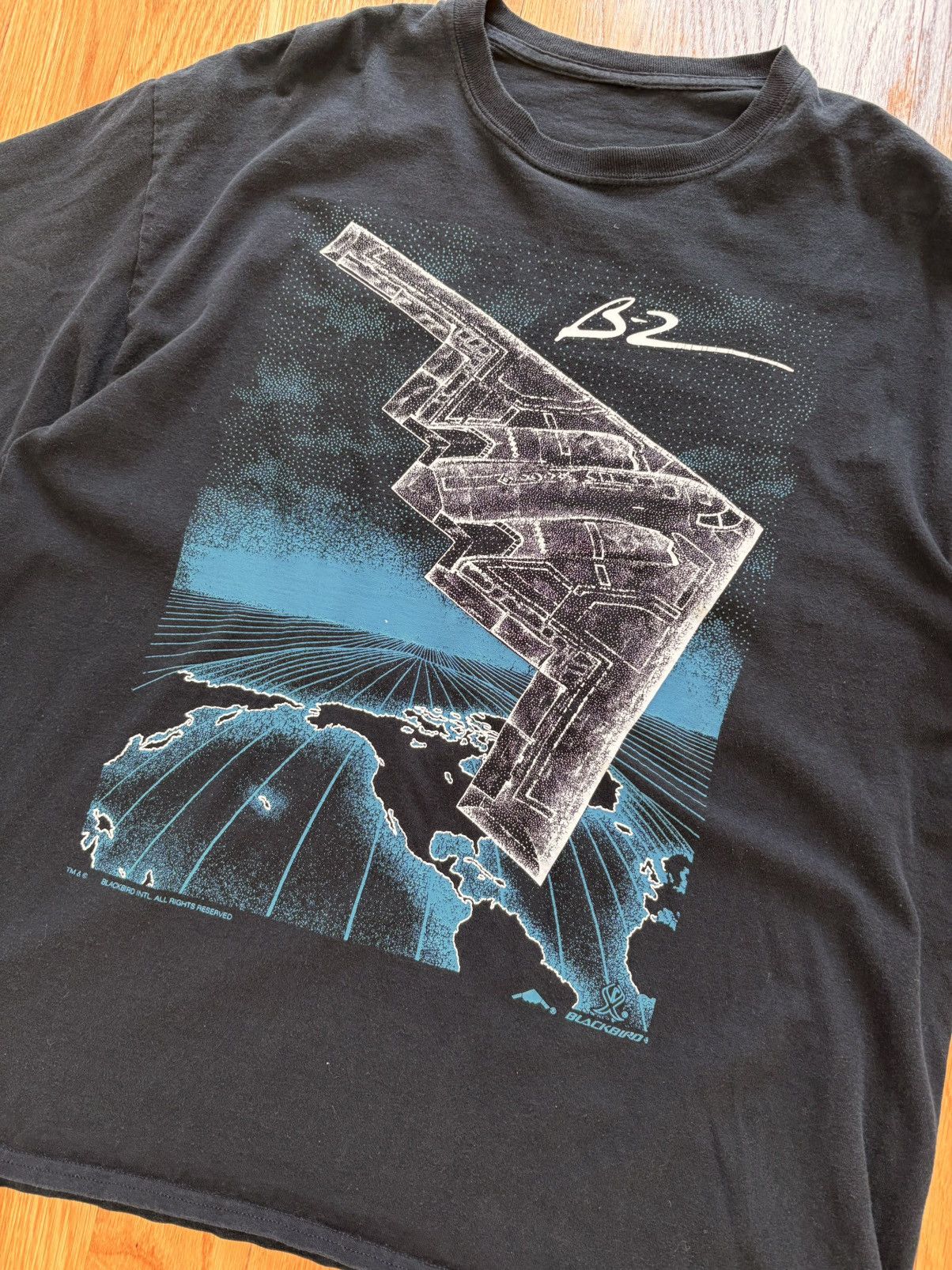 Blackbird Blackbird Vintage 90s B2 Bomber Double-sided Military Tee L Size US L / EU 52-54 / 3 - 3 Thumbnail
