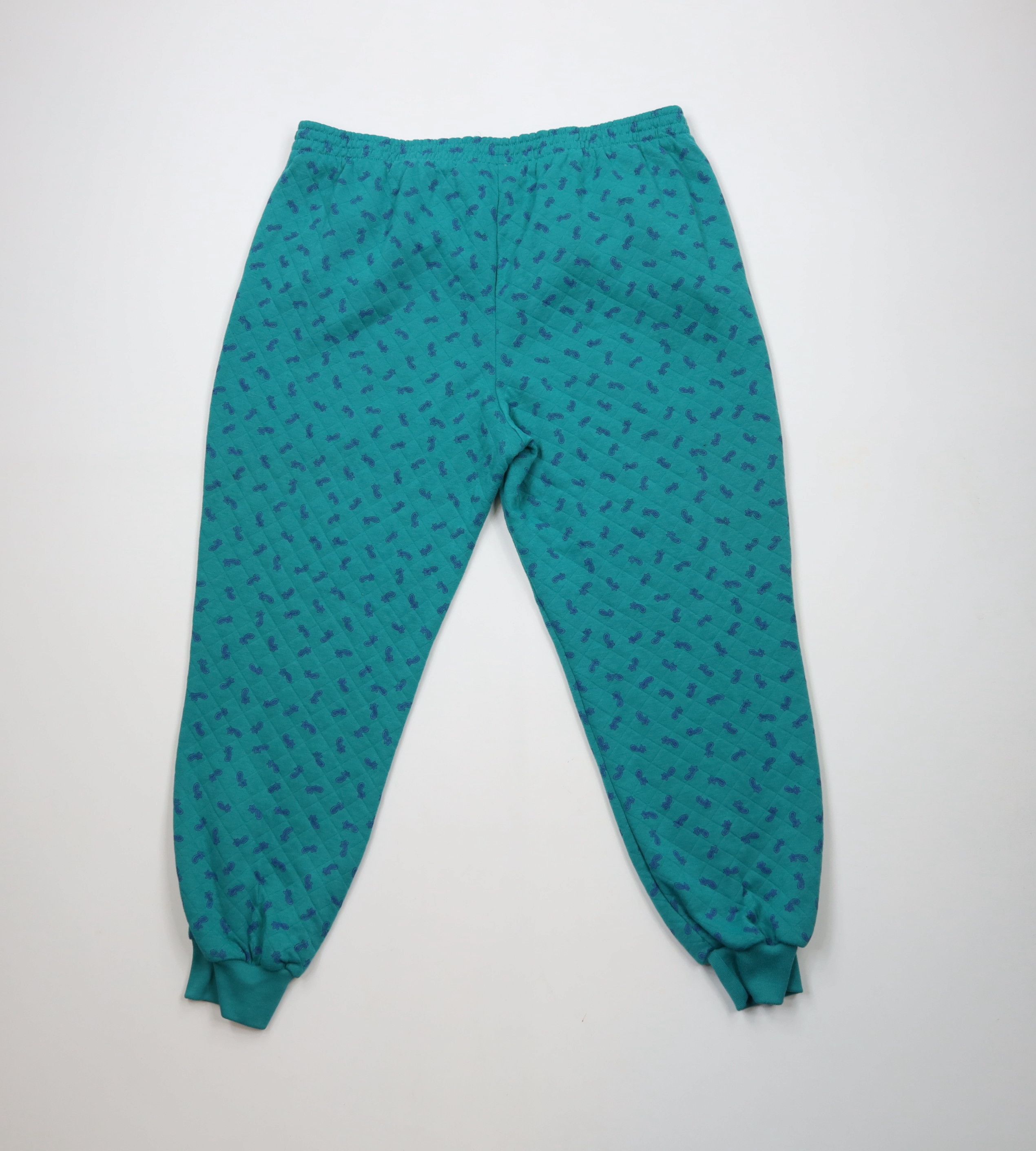 Vintage Vintage 90s Streetwear Paisley Cuffed Sweatpants Joggers Size 22" - 9 Thumbnail