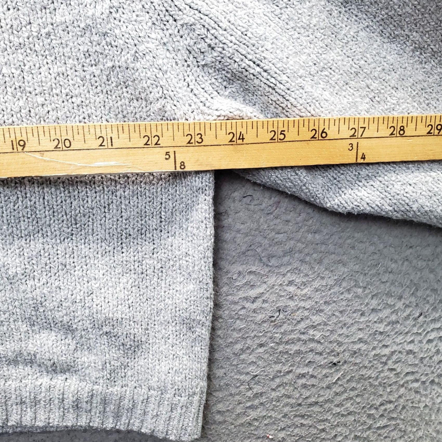 Old Navy Old Navy Sweater Womens Large Gray Tight Knit Mock Neck Long Sleeve Pullover Size L / US 10 / IT 46 - 4 Thumbnail