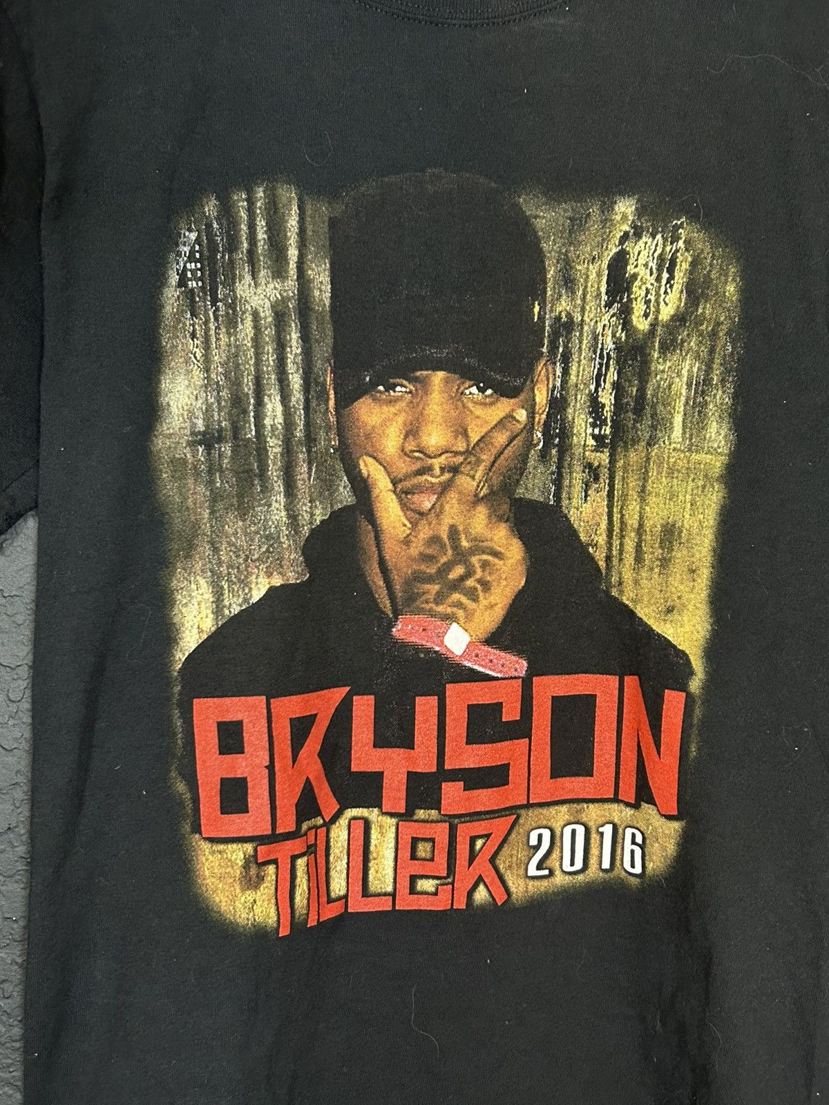 Band Tees Bryson Tiller 2016 Tour T Shirt Size US S / EU 44-46 / 1 - 2 Thumbnail