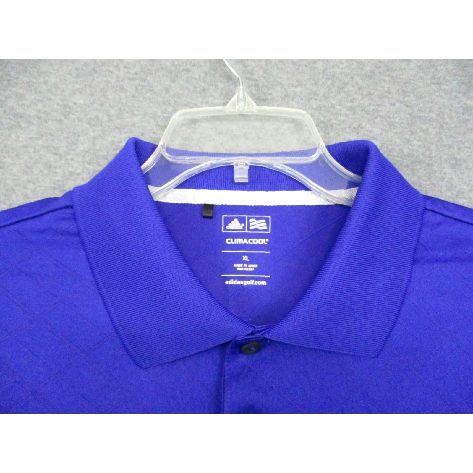 Adidas Adidas Climacool Polo Shirt XL Men Short Sleeve Golf Purple Greyston Cup Polo Size US XL / EU 56 / 4 - 2 Thumbnail