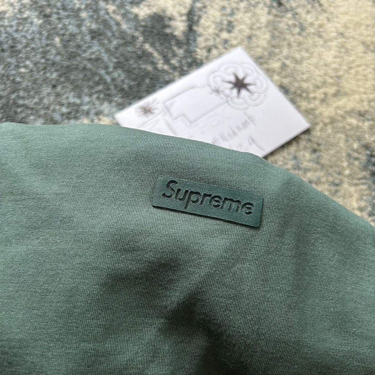 Supreme HiGH DENSiTY SMALL BOX LOGO S/S TOP TEE AQUA QUiET LUXURY Size US M / EU 48-50 / 2 - 4 Thumbnail