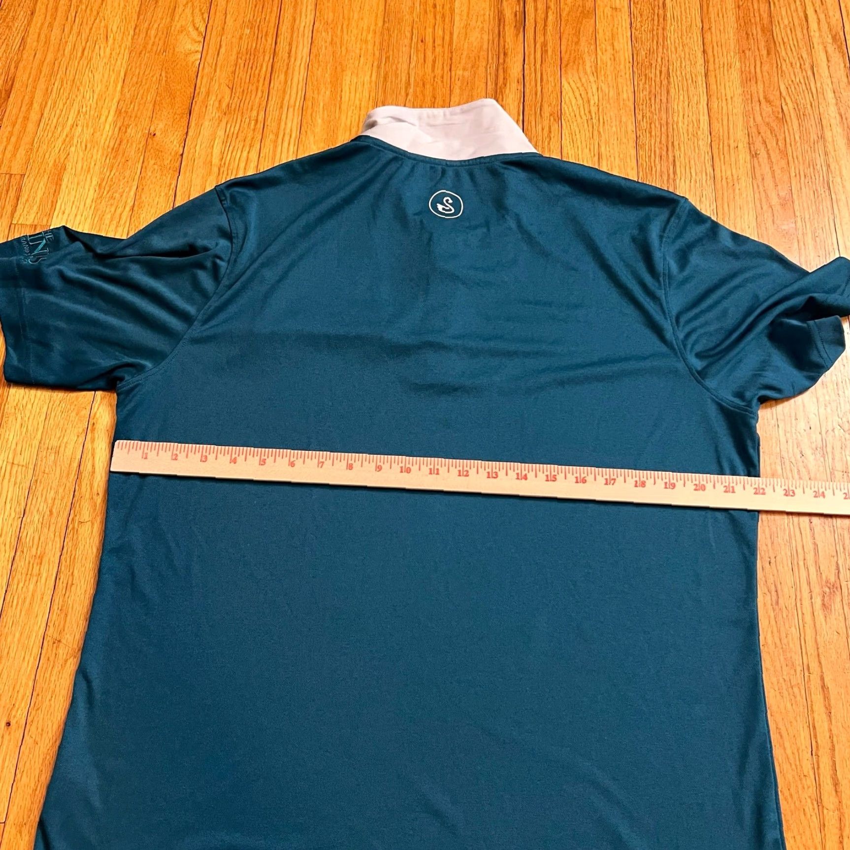 Vintage Swannies Polo Shirt Mens XL Performance Golf Teal Green Mens XL Polo Green Swannies Polo Shirt Size US XL / EU 56 / 4 - 7 Thumbnail