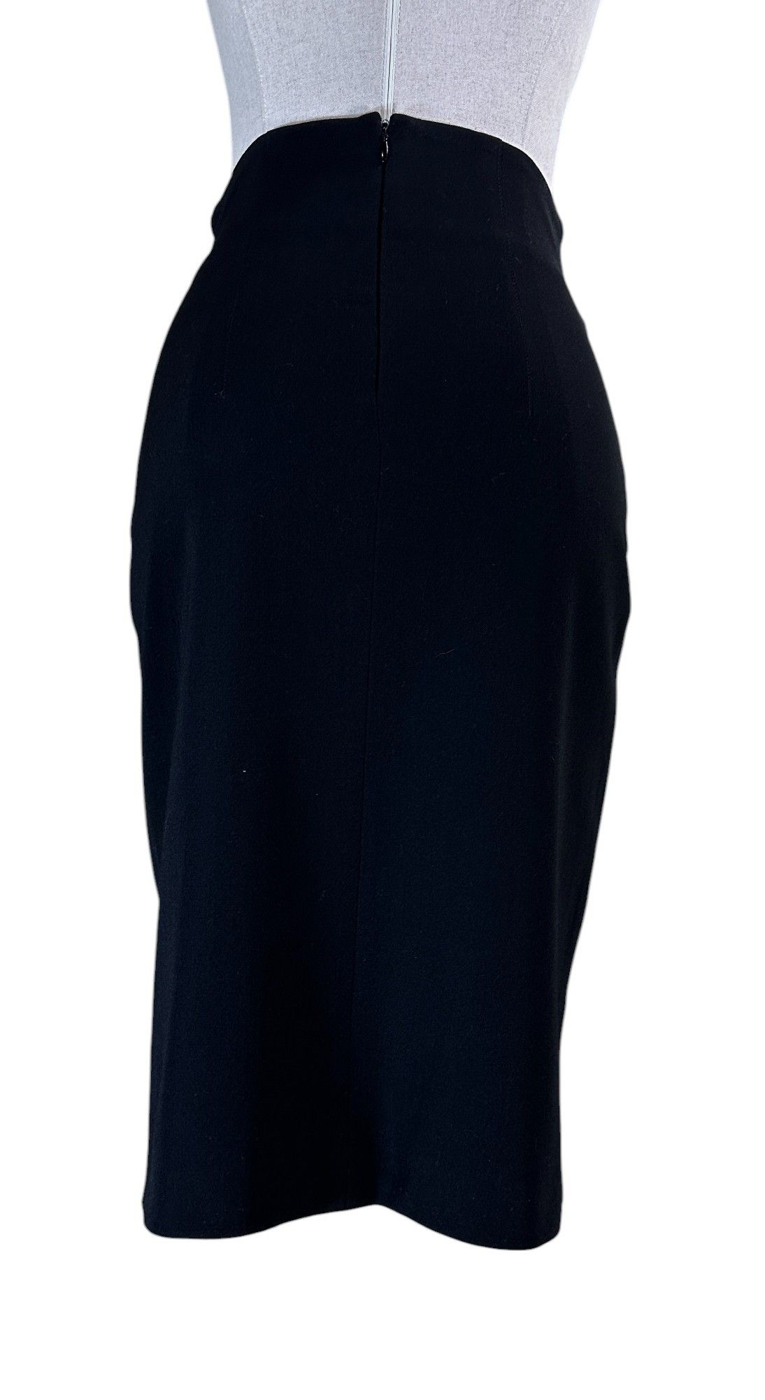 plein sud Black wool skirt midi Size 32" / US 10 / IT 46 - 4 Thumbnail