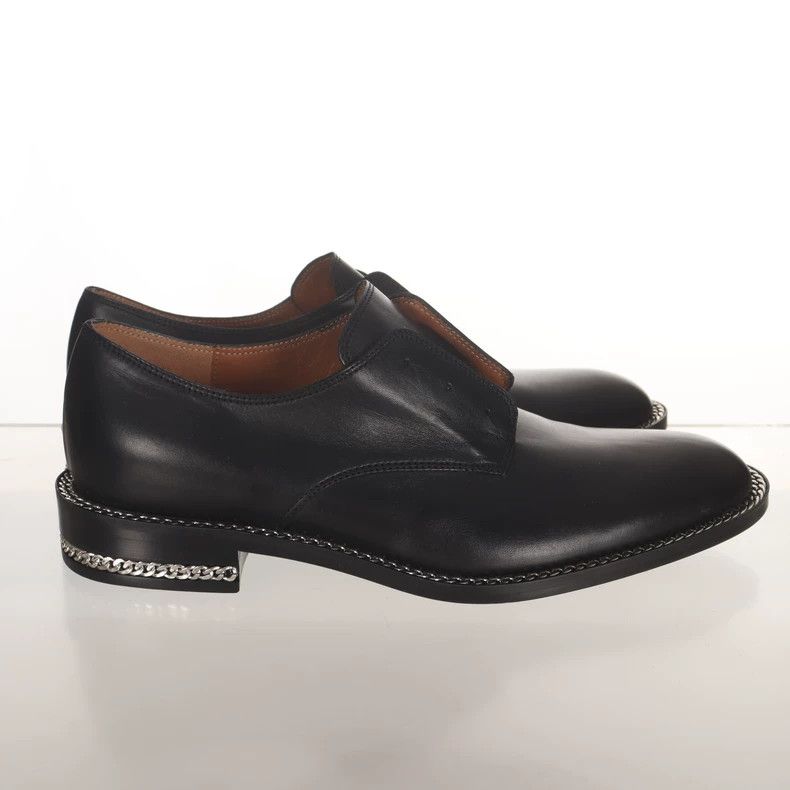 Givenchy Givenchy Solid Color Leather Men's Business Shoes Size US 6.5 / EU 39-40 - 3 Thumbnail