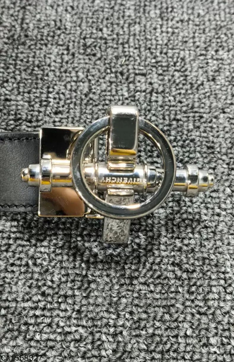Givenchy Givenchy Silver Buckle Black Belt Size ONE SIZE - 3 Thumbnail