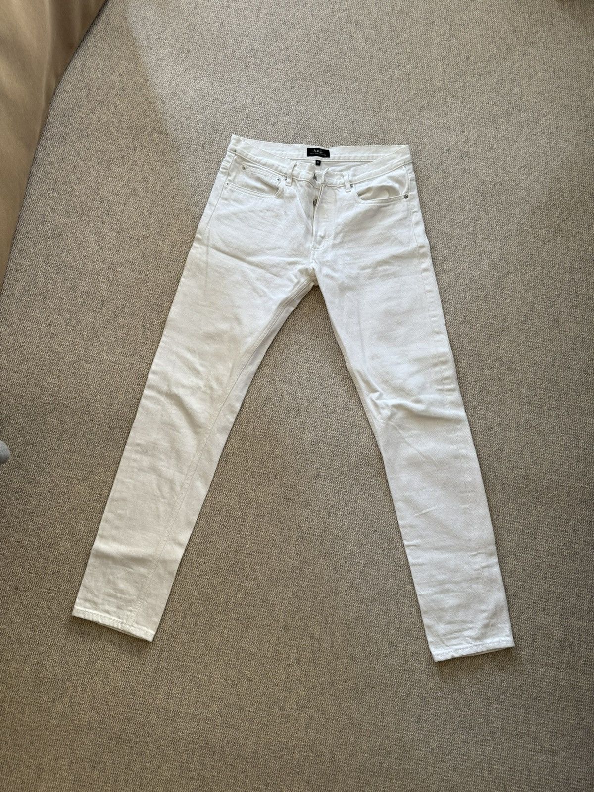 A.P.C. APC Petit New Standard White Jeans Size US 30 / EU 46 - 1 Thumbnail