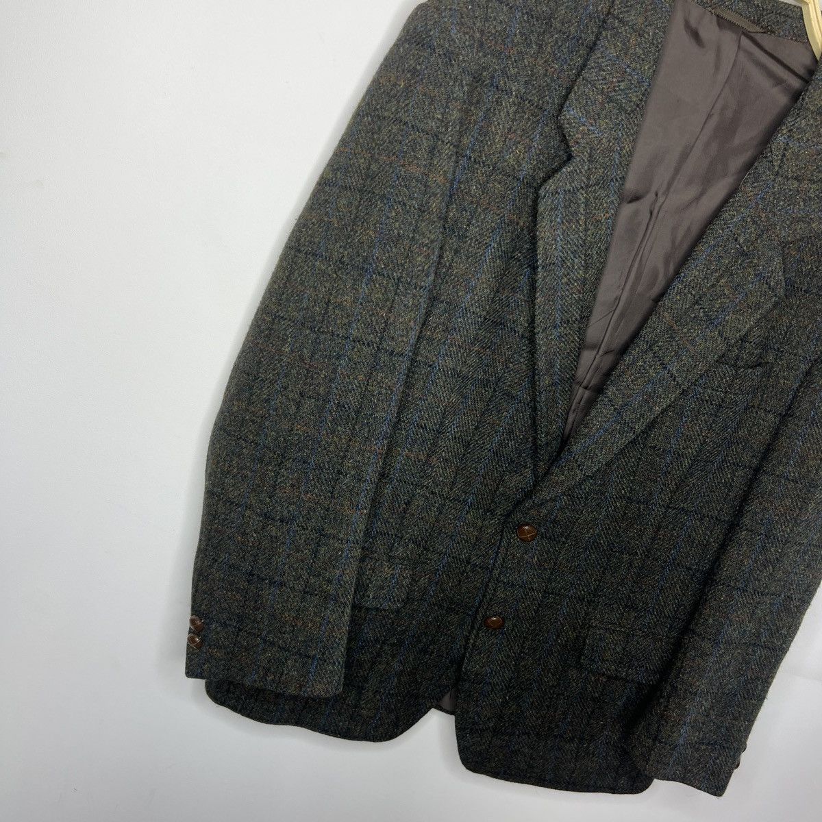 Harris Tweed Vtg Harris Tweed Dark Green Coat WOOL Jacket Blazer 42 R Size 42R - 3 Thumbnail