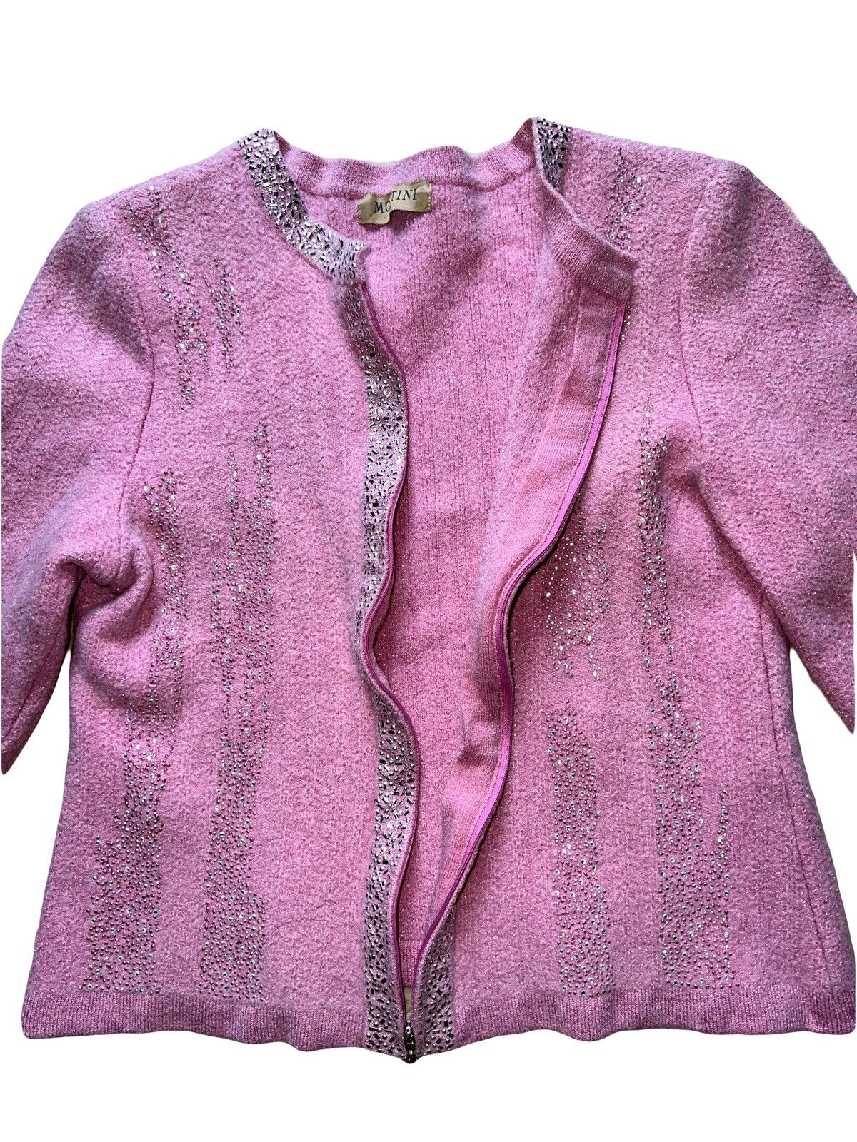 Miu Miu MONTINI pink knit jacket 🎀💗 Size M / US 6-8 / IT 42-44 - 7 Thumbnail