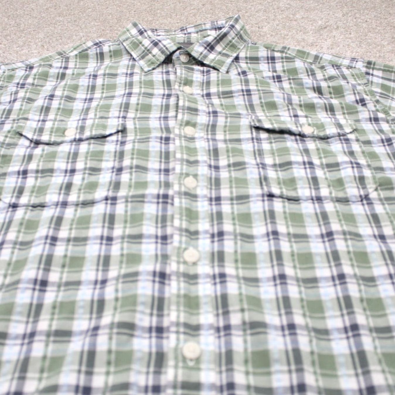Croft & Barrow Croft & Barrow Quick Dry Shirt Mens L Green/Blue Plaid S/S Button Shirt Size US L / EU 52-54 / 3 - 4 Thumbnail