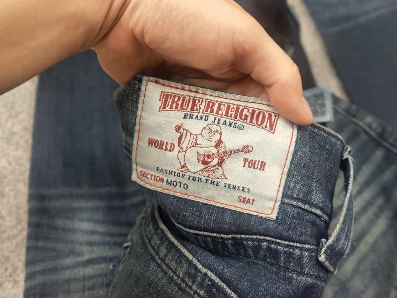 True Religion True Religion moto jeans Faded denim Logo Vintage LGB Y2K Size US 32 / EU 48 - 14 Thumbnail