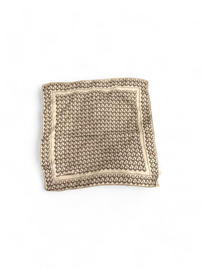 Dior Dior - Scarf Handkerchief Monogram Unisex 90s Silk Size ONE SIZE - 1 Thumbnail