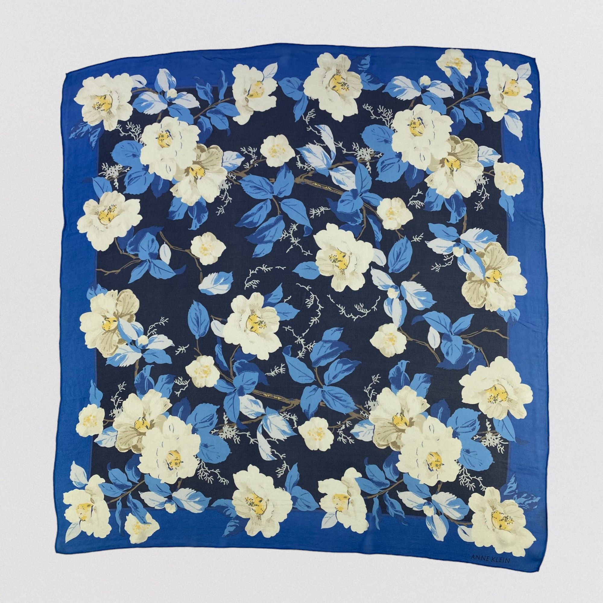 Japanese Brand × Vintage Vintage Anne Klein Silk Scarf SS027 Size ONE SIZE - 2 Thumbnail