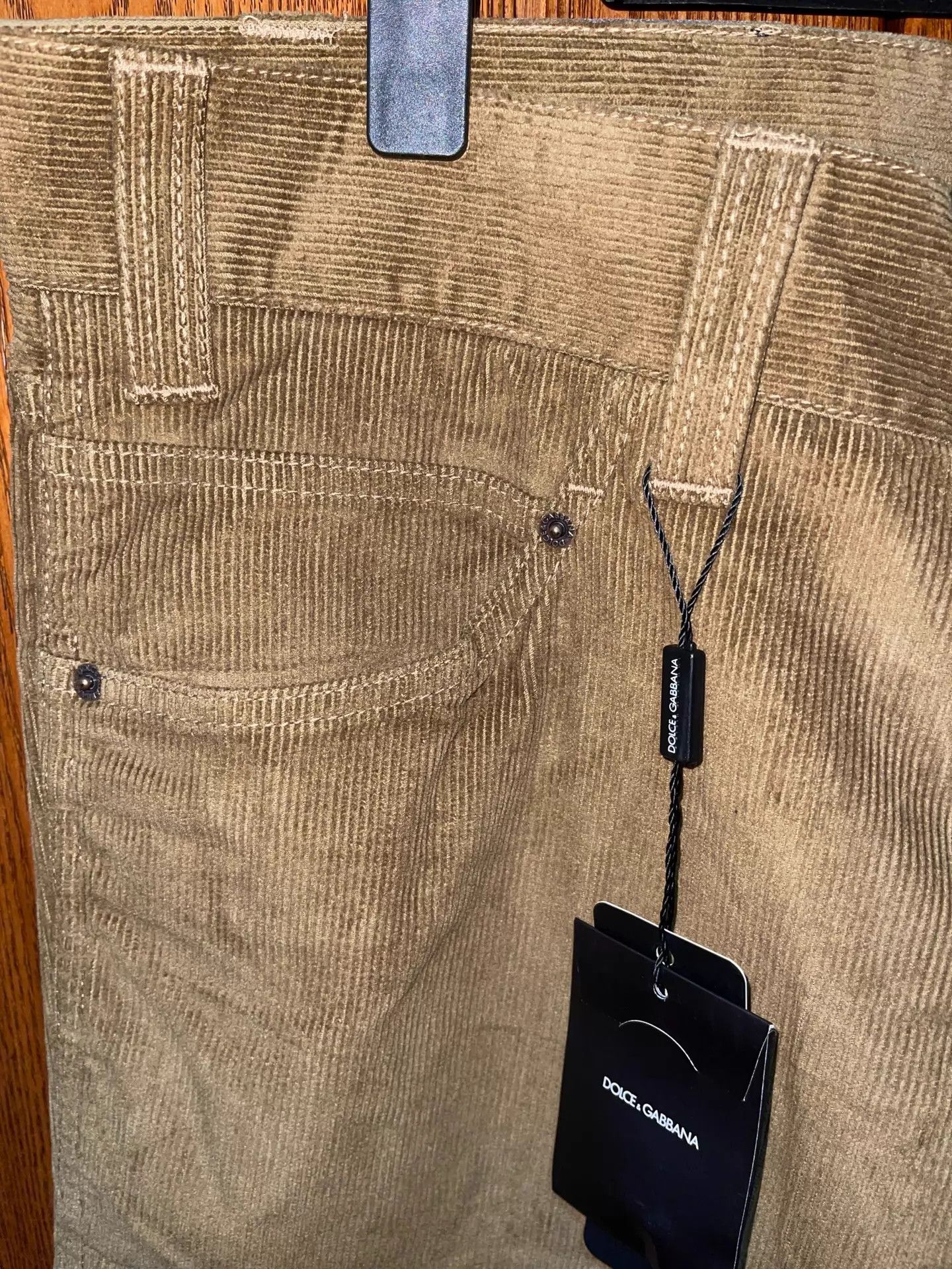 Dolce & Gabbana DG Corduroy Low-Rise Straight Jeans 54 Size US 38 / EU 54 - 4 Thumbnail