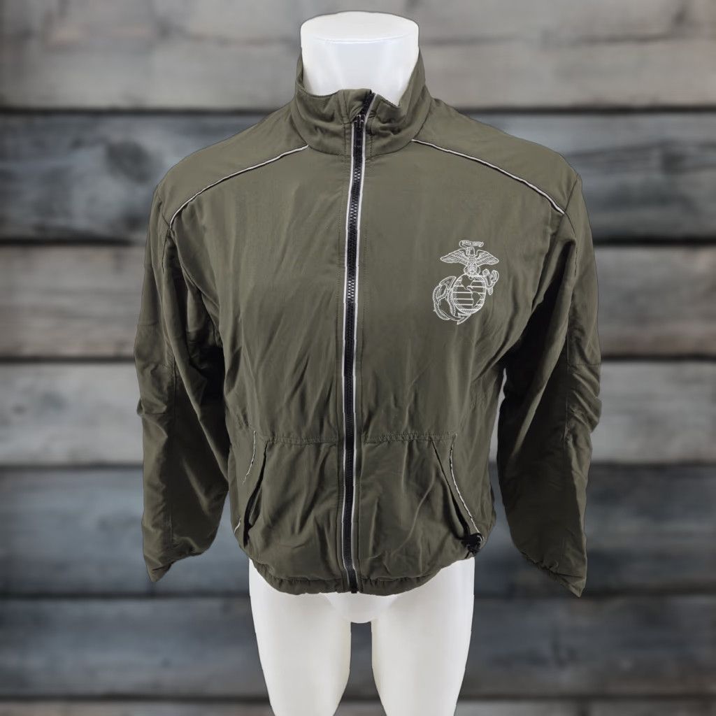 New Balance VINTAGE (no) -> USMC Marine Corps Jacket Mens Medium Green Training Running New Balance Size US 31 - 1 Thumbnail
