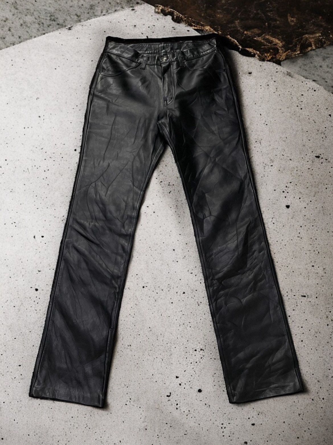 Vintage Rare Vintage 90s Levis 519 Genuine Leather Pants | Grailed