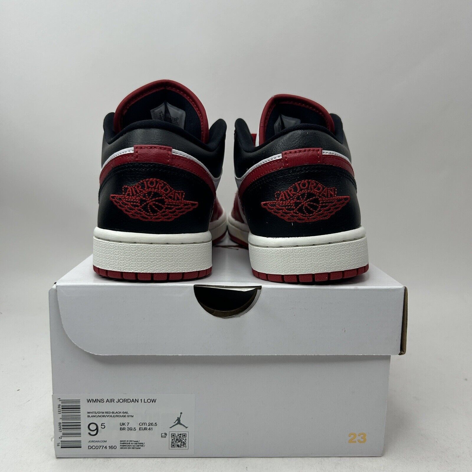 Jordan Brand Nike Air Jordan 1 Low Retro “Reverse Black Toe/Bred” 2023 Size US 9.5 / IT 39.5 - 4 Thumbnail