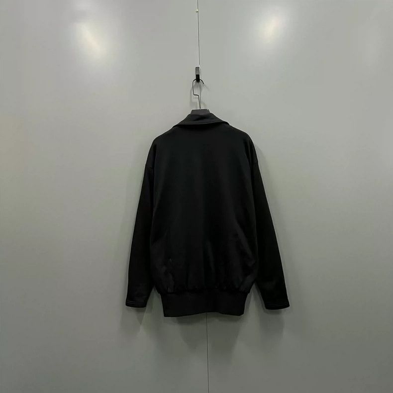 Balenciaga Balenciaga Black Zip-up Jacket with Lapel Collar Size US M / EU 48-50 / 2 - 2 Thumbnail