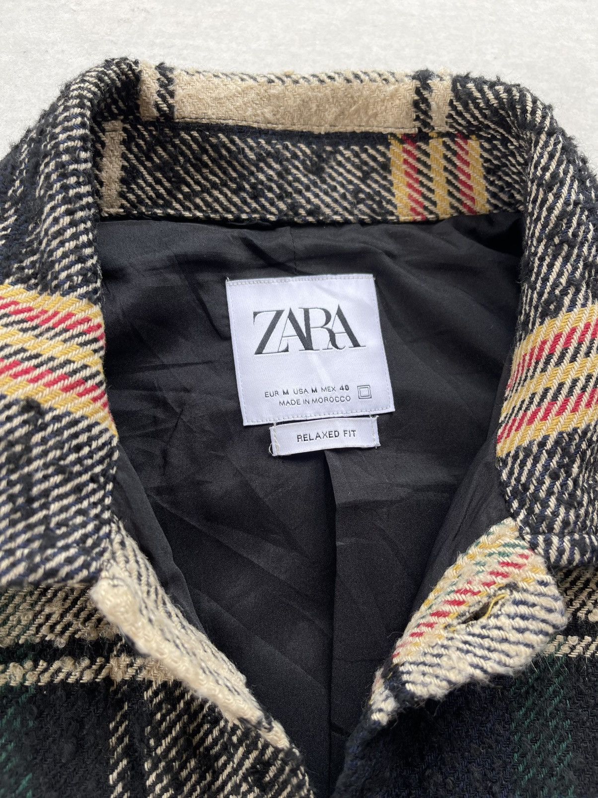 Zara Zara Men's Wool-blend Plaid Shirt/Jacket Size US M / EU 48-50 / 2 - 11 Thumbnail
