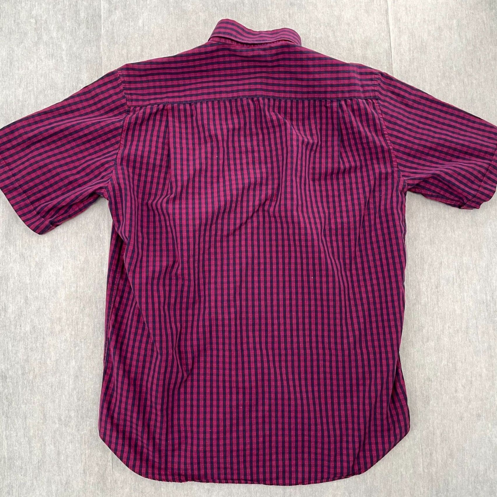 Barbour Barbour Check Button-Up Shirt Adult Small Red Blue Mens S Casual Lightweight Size US S / EU 44-46 / 1 - 2 Thumbnail