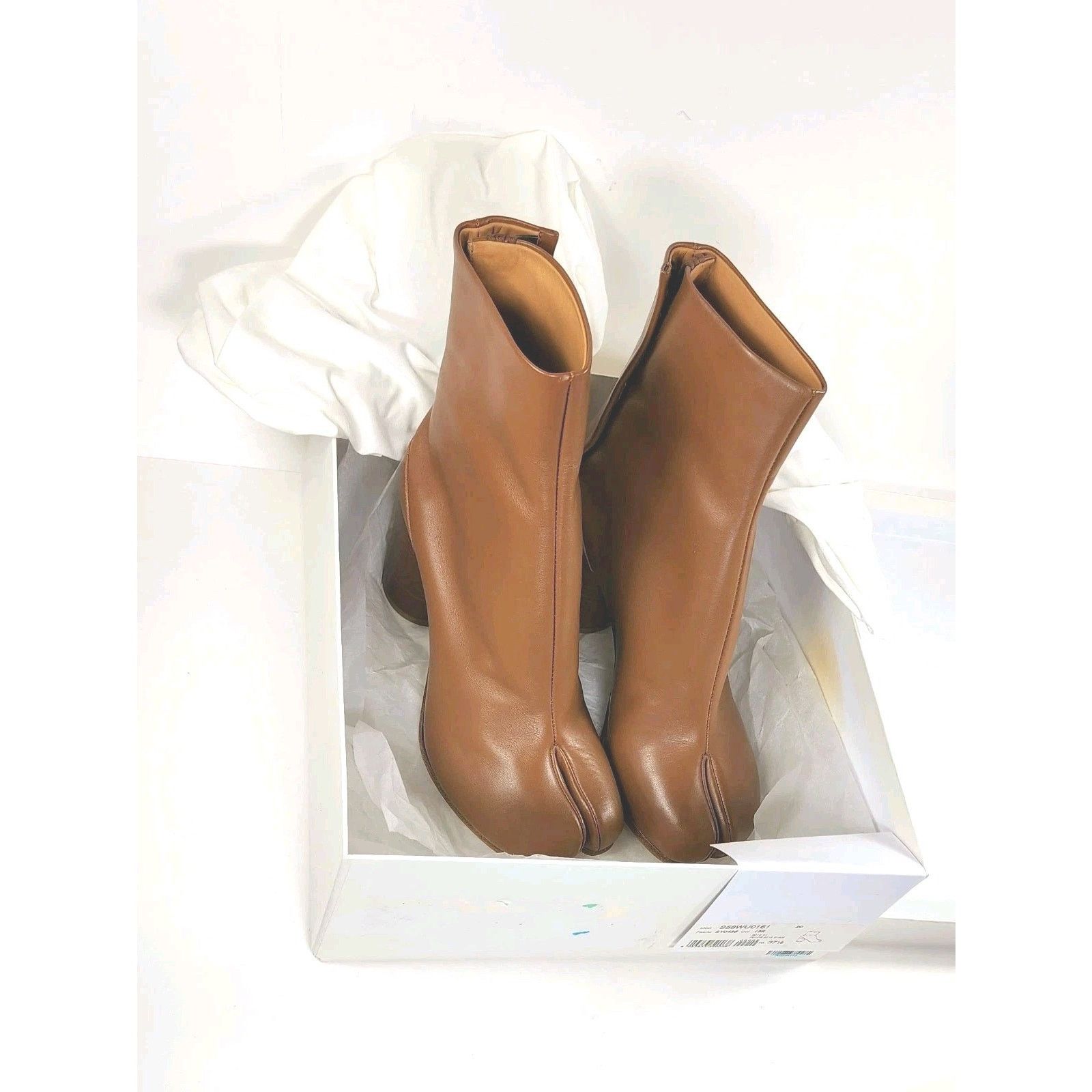 Maison Margiela MAISON MARGIELA Leather Boots US7.5 EU37.5 Brown Tabi Toe Size US 7.5 / IT 37.5 - 4 Thumbnail